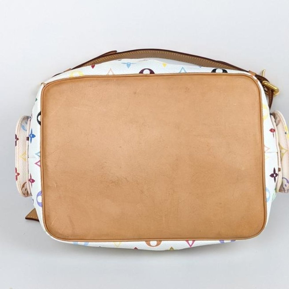 SOLD Louis Vuitton Petit Noe Murakami White Shoulder Ba - Picture 3 of 9